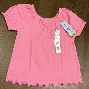 NWT Pink 5T Toddler Cat & Jack Short Sleeve